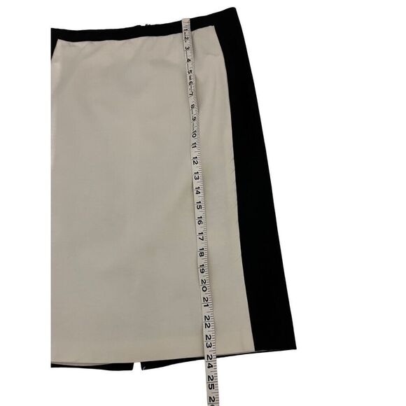 Talbots ivory and black pencil skirt - Picture 5 of 8